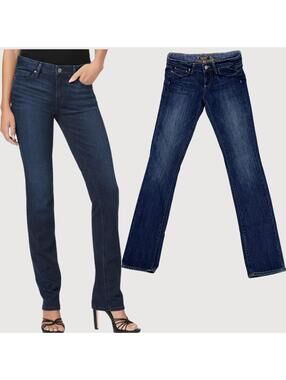 Paige Skyline Low Rise Slim Straight Jeans 26 Y2K